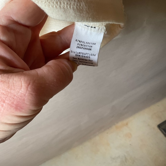 Perch by blu pepper top. Cream. Long sleeve. Size 1X - Picture 8 of 14